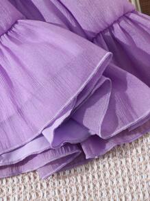 Baby Girl Cute Bow Strap Dress, Summer