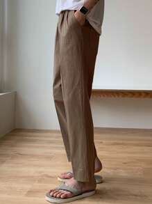 DAZY Men's Business Casual Pants, Spring/Summer - Brown - View 3