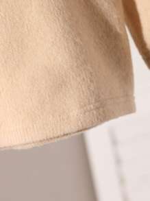 SHEIN Baby Girls Solid High Neck Long Sleeve Basic Top - Apricot - View 3