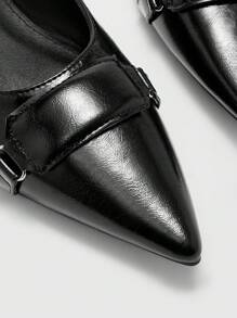 CUCCOO BIZCHIC Women's Fashion Flat Shoes, Minimalist Design Suitable For Summer - Black - View 7