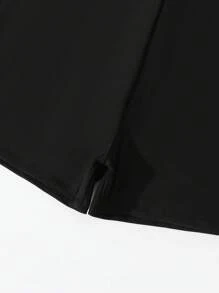 Teen Girls Black And White Zip-Front Surf Suit,Long Sleeve Tankini Swimwear Set