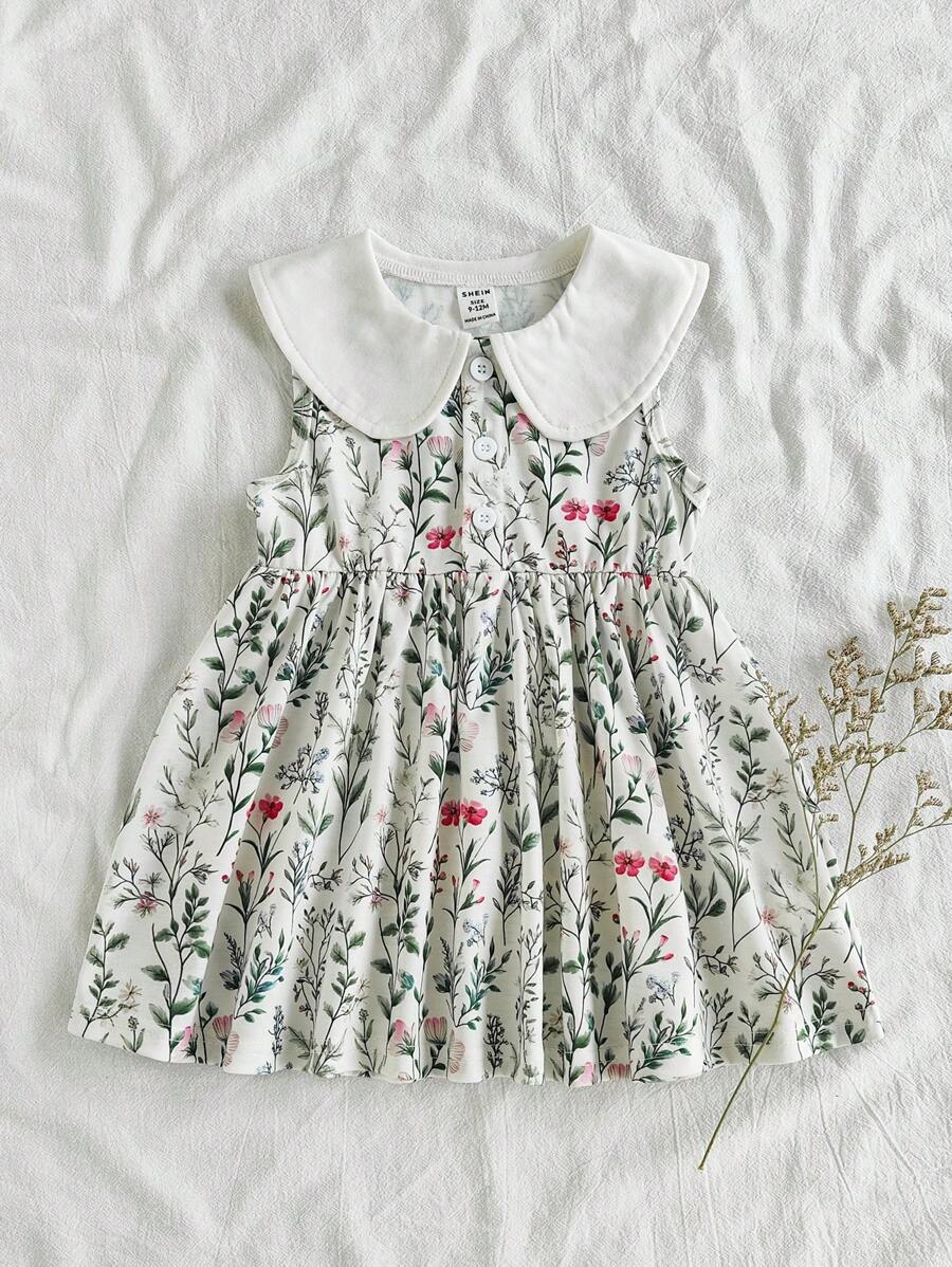 Vintaside Kids 女宝宝简约时尚休闲夏装 - 駝色 - 查看 1