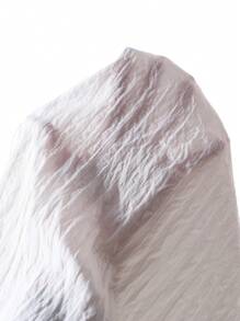 青少年男孩纹理纯色立领休闲衬衫