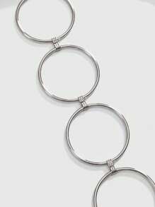 ROMWE J-Fashion Vintage Sexy Lace Splice Halter Keyhole Back Zebra Striped Rhinestone Buckle Women Camisole - Black and White - View 4