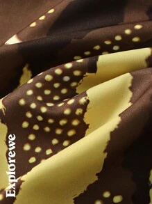 1 件青少年男童数码印花镂空口袋设计休闲短裤，时尚百搭，适合夏季日常/度假穿着 - 彩色 - 查看 4