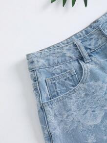 Breezaya Women's Casual Denim Shorts, Simple & Fashionable, Suitable For Summer - Blue - View 3