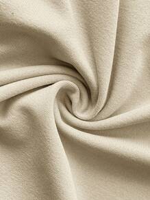 SHEIN 2pcs/Set Maternity Loose Letter Print Short Sleeve Top And Pants Suit - Apricot - View 7