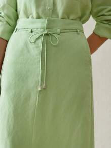 MOTF PREMIUM LEINEN SCHRÄGTASCHEN-ROCK