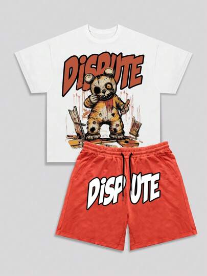 Set di stampe di orsi di peluche bianchi CD333 + arancioni CD233-01 del marchio Clever