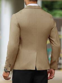 Calvornis 男士长袖翻领商务休闲西装外套