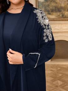 Al Najma Plus Size Women's Simple & Fashionable Arabian Abaya, Suitable For Summer, Modest Robe