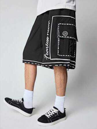 Prep Pantalones cortos casuales para hombres, uso diario sencillo y