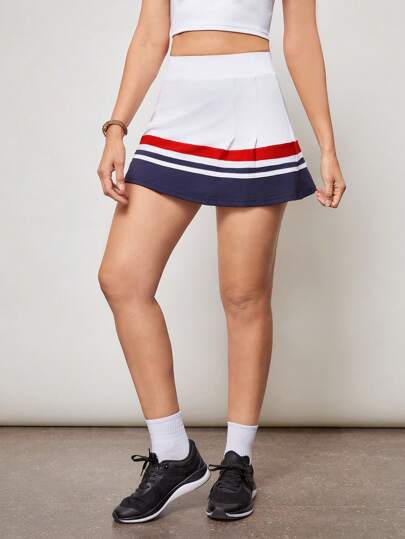Activina 休闲简约撞色条纹运动短裙短裤