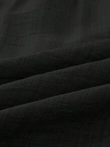 SOLERSUN 露肩优雅性感休闲办公室商务波西米亚花卉印花衬衫秋季上衣秋冬感恩节返校教师 - 黑色 - 查看 3