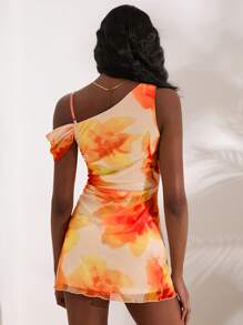 Opulessa 1 chiếc váy mùa hè hở vai tối giản thường ngày dành cho nữ - Màu vàng - Xem 3