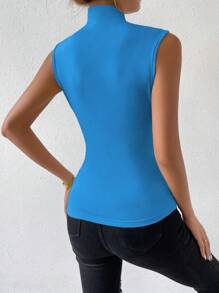 Chiquease Women's Sleeveless Solid Color Simple Fashion Tank Top