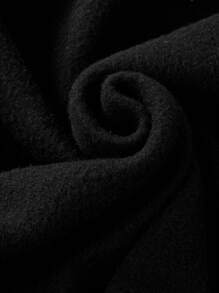 Sparklyn Tween Girls' Rhinestone Embellished Hooded Casual Knit Sweatshirt - Black - View 6