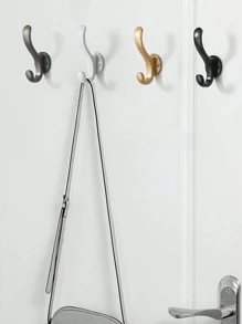 Minimalist Single Coat Hook, Simple Wall Mounted Hooks For Entryway, Closet, Bedroom, Bathroom, Gold Color Clothes Hanger Hook Home Room Decor Organization And Storage - Dark Grey - View 11