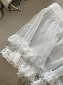 DAZY 女士夏季新款蕾丝边多层下摆衬裙吊带裙百搭内衣铅笔裙