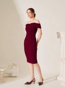 CUCCOO CHICEST Women's Pointed Toe Floral Stiletto Heel Mid Heel Shoes, Elegant Romantic Sweet Charming Red Brown Color, Suitable For Tea Party, Date, Summer - Burgundy - View 3