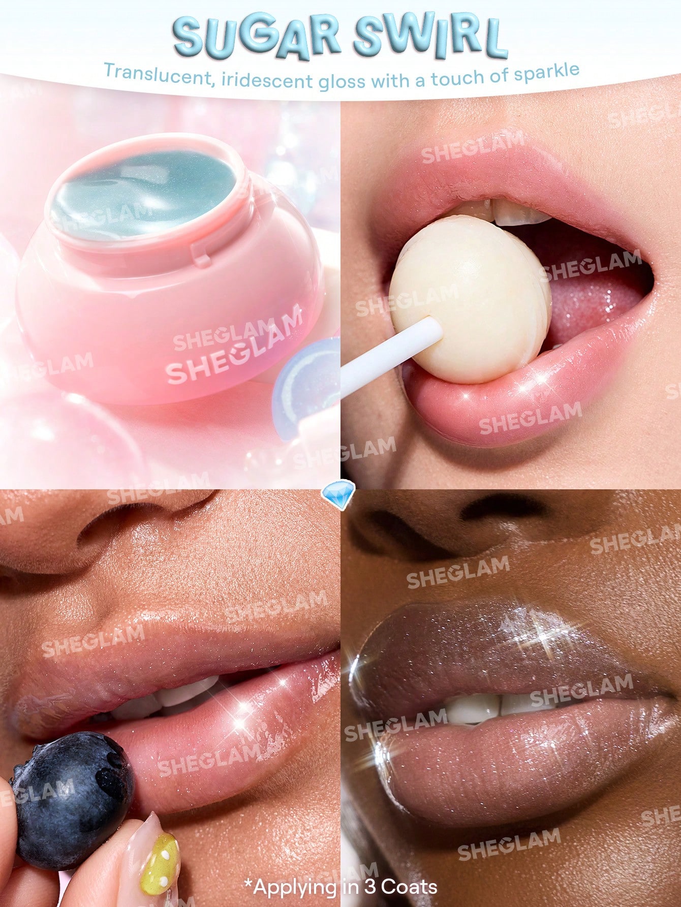 SHEGLAM Hydra Jelly Pocket بلسم شفاه-Sugar Swirl ر...