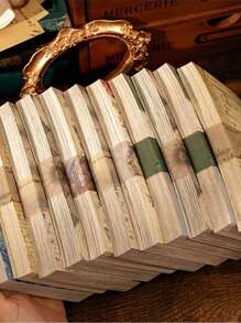 100 Sheets Vintage Floral Scrapbook Decorative Floral Art Stickers, Natural Vintage Paper Stickers Collection For Junk Journal DIY Art Craft Album Planner Notebook Notebook Envelope Gift Wrap