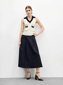 CUCCOO BIZCHIC 时尚黑色漆皮尖头粗跟高跟鞋，通勤、约会、派对、婚礼、度假皆宜。 - 黑色 - 查看 5