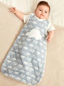 Cozy Pixies 1pc Oeko-Tex Certified Cartoon Car Print Soft And Comfortable Baby Sleep Sack For Spring/Summer - Multicolor - View 6
