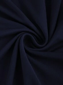 Sweetra Women'S Square Neck Pleated Sleeveless Dress Burgundy Maxi Women Outfit - Navy Blue - View 3