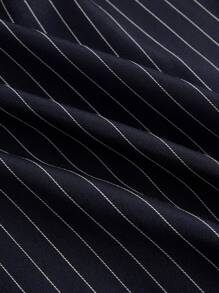 SHEIN MOD Plus Size Elegant Sleeveless Striped Jumpsuit, Suitable For Commuting