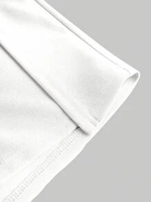 SHEIN Girlism Teen Girl Solid Color Metal Decor Skort, Suitable For Holiday, Valentine's Day, School