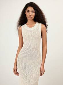Maija Vestido de punto cómodo y de moda para mujer, novedad primavera/verano 2025