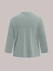 2pcs/Set Plus Size Women Floral Print Bodycon Dress & Solid Cardigan Set