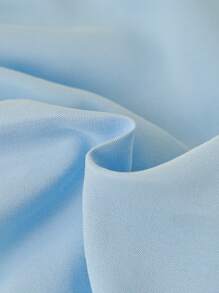 两件套婴幼儿休闲日常服装，含无袖罗纹针织背心和蓝色百褶裙，甜美时尚，春夏 - 藍白色 - 查看 6