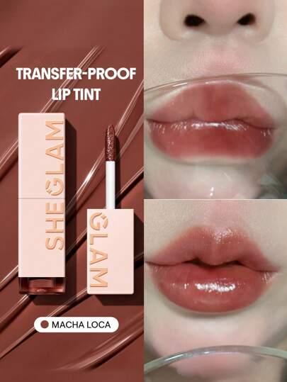 SHEGLAM Ta En Antydan Lip Tint-Mocha Loca Color Changing LåNgvarigt Lip Gloss HöGglans Finish Hela Dagen Non-Sticky Fuktgivande LäPpfläCk FöR Torra LäPpar Pink Liquid Lipstick MäRke SköNhet Smink Kosmetika FöR Kvinnor Och Flickor Perfekt FöR Vinter Idealisk FöR Y2K Elegant Mode Passande FöR FöDelsedag GåVa Fest Klar BäSt FäRg