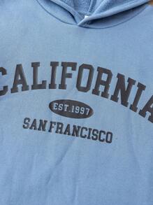 SHEIN Leap Crew 8 Pieces Tween Boy White Haze Blue Black Red Thermal Hoodie - Multicolor - View 3