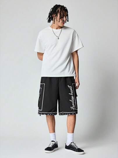 Prep Men's Casual Shorts, Simple And Fashionable Everyday Wear
