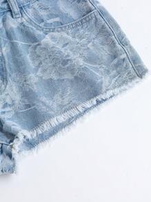 Breezaya Women's Casual Denim Shorts, Simple & Fashionable, Suitable For Summer - Blue - View 7