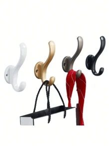 SHEIN Minimalist Single Coat Hook, Simple Wall Mounted Hooks For Entryway, Closet, Bedroom, Bathroom, Gold Color Clothes Hanger Hook Home Room Decor Organization And Storage