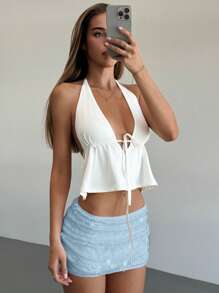 Aloruh Pantalones cortos mini sexy con brillo con talle bajo para mujeres, versátil