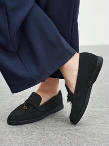 CUCCOO BIZCHIC Women's Pointed Toe Casual Slip-On Flat Shoes, Versatile For Daily Wear For And Vibe And Spring Shoes Spring Break EasterSpring Summer New Shoes Vacation Women Wedding Shoes Easi For Easter - Black - View 4