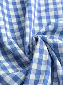 EMERY ROSE Red Plaid 3/4 Sleeve Mid-Length Shirt - Multicolor - View 3