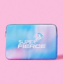 THE POWERPUFF GIRLS X SHEIN 卡通毛茛图案笔记本电脑内胆包，适合 14 英寸笔记本电脑、笔记本电脑包 - 彩色 - 查看 3