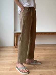 DAZY Men's Business Casual Pants, Spring/Summer - Brown - View 2