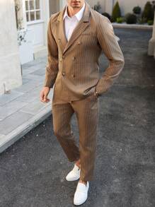 Manfinity Bizformal Heren Casual Pak Broek, Minimalistisch En Modieus, Geschikt Voor Zomeroutfit Broekpakken Voor Mannen Heren Pak Set Heren Dress Outfit