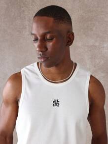 SUMWON Premium Ribbed Tank Top Athletic Sleeveless Gym Workout Training Muscle Tee Classic Summer Casual Sport Fitted Basic Tank Top Urban Essential Performance Wear - White - View 3