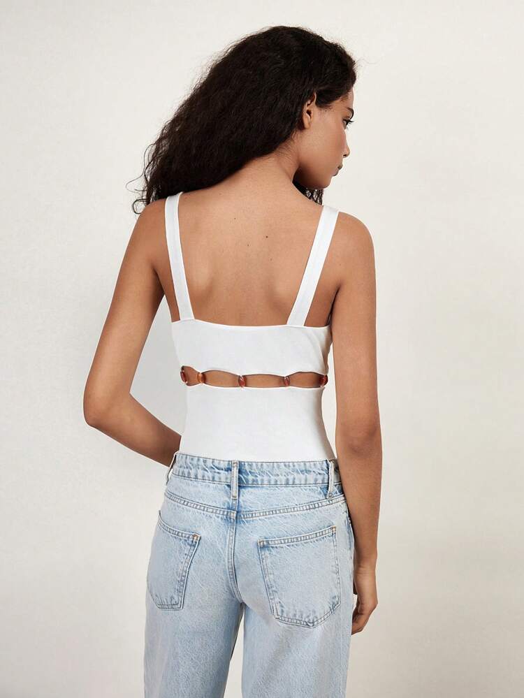 SHEIN Maija 2025 Spring & Summer New Fashion Leisure Comfortable Women Bodysuits