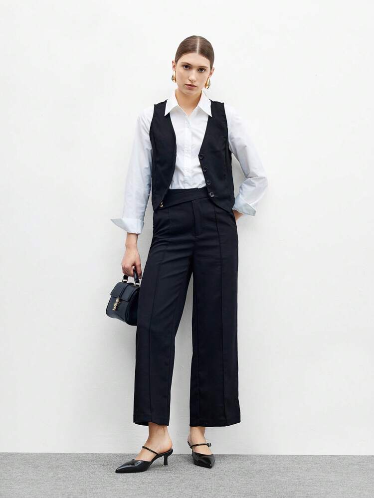 CUCCOO BIZCHIC 2.56インチ ポインテッドトゥ 細いヒール レディース サンダル ブラック 一本ストラップ、ドレス、カジュアルな外出、日常着、バケーションに適しています