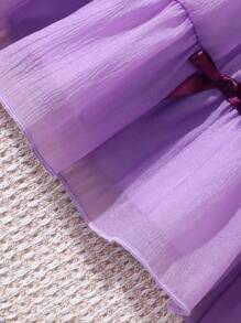 Baby Girl Cute Bow Strap Dress, Summer