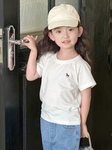 Dazy Kids 女童秋季圆领针织图案刺绣T恤 - 彩色 - 查看 6